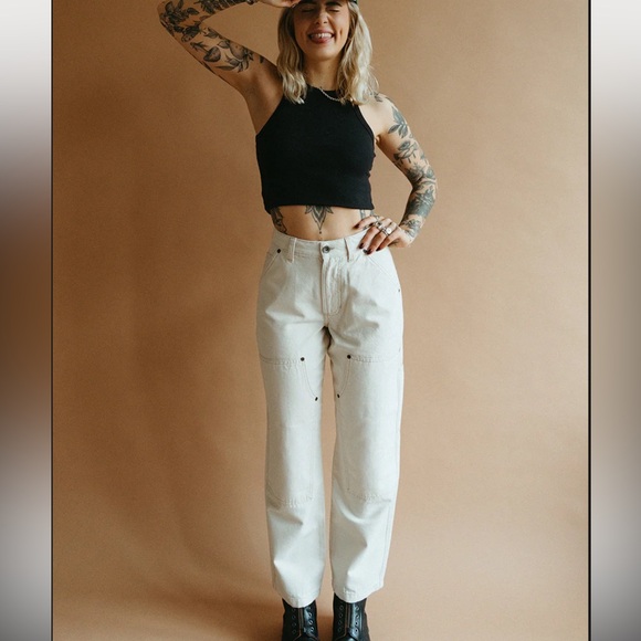 P&Co ALBION CARPENTER PANT - in Ecru Size UK14/US10 - Picture 7 of 16